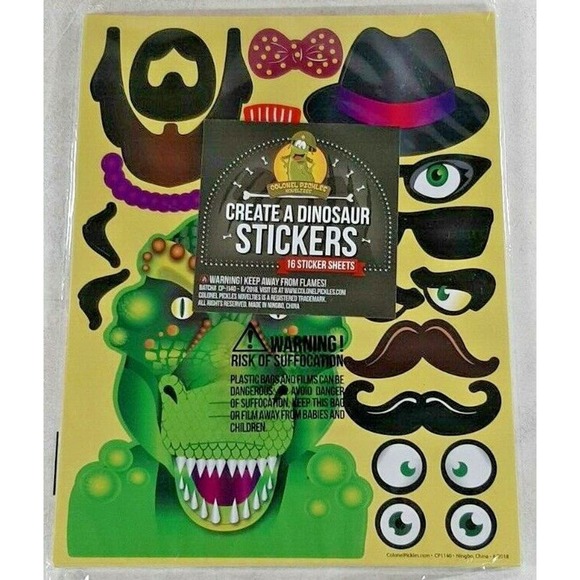 Create a Dinosaur Stickers 2 Packs (32 Stickers Total) - Picture 2 of 3